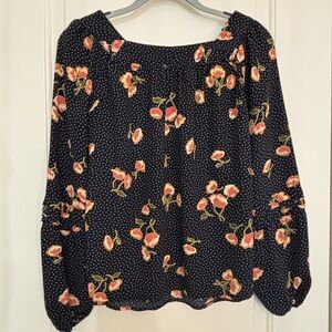 LC Lauren Conrad Floral Print Women's Top